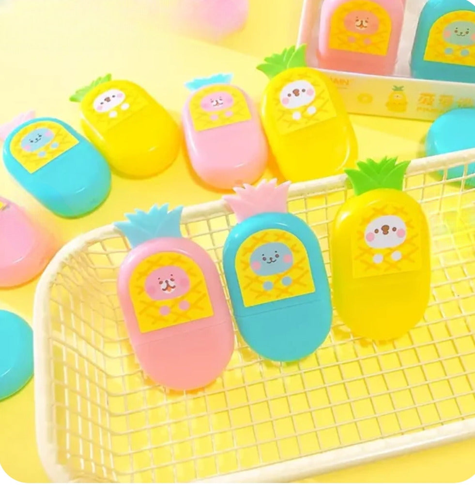 Kids Pineapple Shape Eraser, New Cute Soft Rubber, Children Stationery Supplies Kids Pineapple Shape Eraser, New Cute Soft Rubber, Children Stationery Supplies